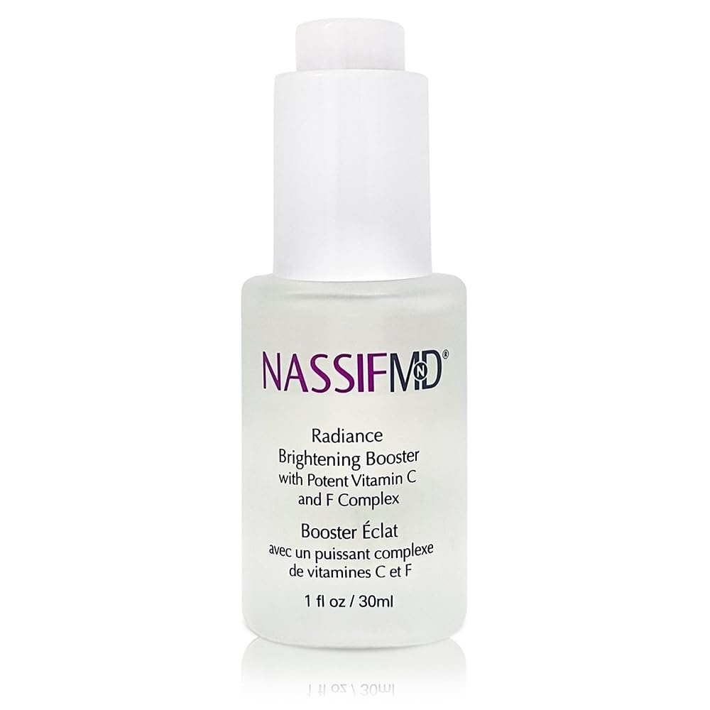 image:imageNassifMD Radiance Booster Vitamins C for Face Brightening serum Dark Spot Remover Vitamin C with Omega3 and Squalene Oil
