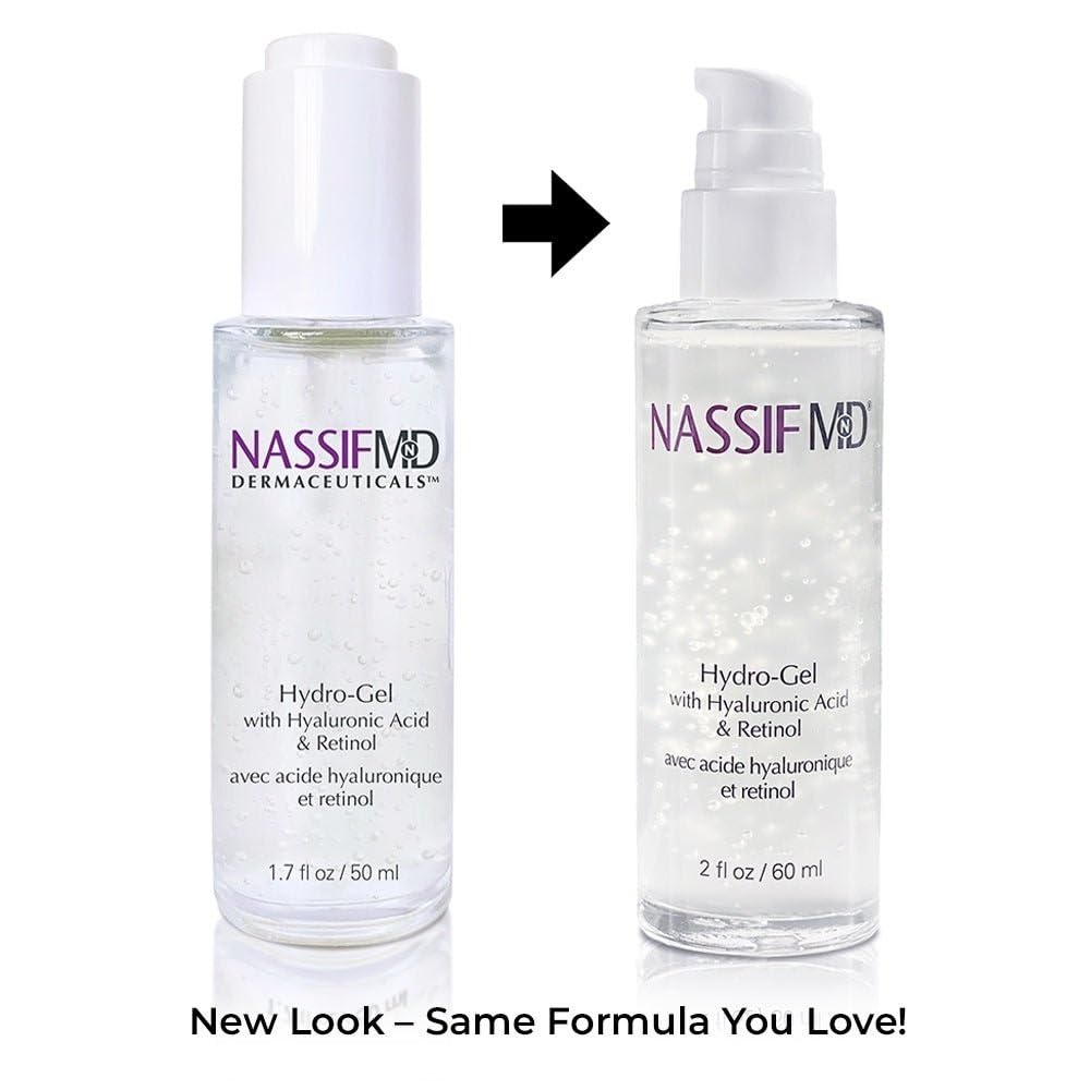 image:imageNassifMD HydroGel with Hylauronic Acid Moisturizer Salicylic Acid Serum Retinol Serum for Face