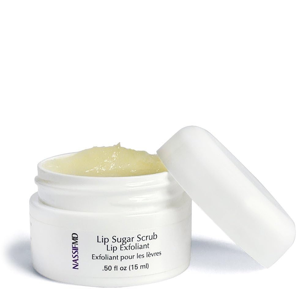 image:imageNassifMD Vanilla Lip Sugar Scrub Moisturizer and Exfoliator Vanilla Lip Scrub Exfoliating Lip Scrub with Jojoba Oil 050 oz