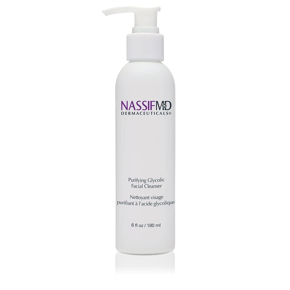 image:imageNassifMD Glycolic Acid Face Wash Hydrating Facial Cleanser Anti aging Face Wash Glycolic cleanser for Face for Wrinkles and Fine Lines Evens Skin Tone Glycolic Face Wash