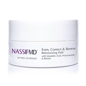 image:imageNassifMD Even Correct amp Renew Retexturizing Pads  Chemical Peel for Face  Whitehead Closed Comedone and Acne Marks Skin Resurfacing Pads  Hyperpigmentation Treatment for Face30 Pads